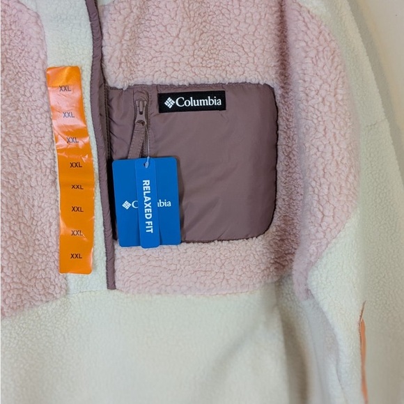 💥💥 SOLD💥💥 Tic Tok Sensation Columbia Lodge Sherpa Fleece Jacket Pink XL NWT - Picture 8 of 14